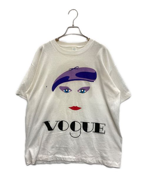 VOGUE（ヴォーグ）VOGUE (ヴォーグ) ヴィンテージプリントTシャツ ホワイト サイズ:FREEの古着・服飾アイテム