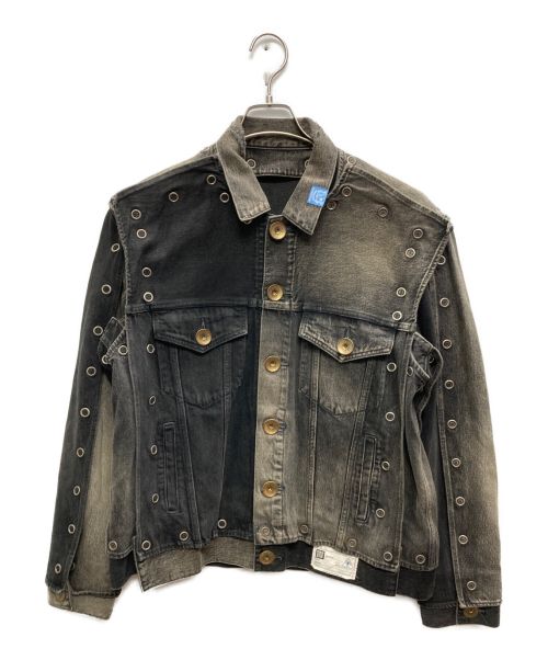 Maison MIHARA YASUHIRO（メゾン ミハラ ヤスヒロ）Maison MIHARA YASUHIRO (メゾン ミハラ ヤスヒロ) Removable Denim Blouson(リムーバブルデニムブルゾン) ブラック サイズ:44の古着・服飾アイテム