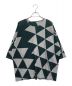 HOMME PLISSE ISSEY MIYAKE（オムプリッセ イッセイ ミヤケ）の古着「TRIANGULAR GRID半袖カットソー」｜グレー×グリーン