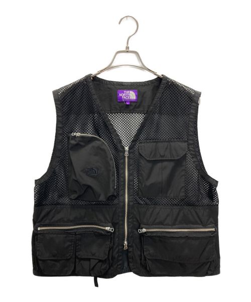 THE NORTHFACE PURPLELABEL（ザ・ノースフェイス パープルレーベル）THE NORTHFACE PURPLELABEL (ザ・ノースフェイス パープルレーベル) Mesh Angler Vest/メッシュベスト ブラック サイズ:SIZE Lの古着・服飾アイテム