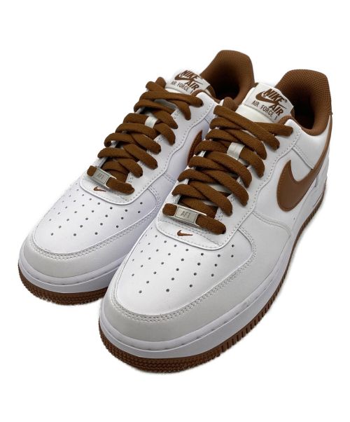 NIKE（ナイキ）NIKE (ナイキ) AIR FORCE 1 '07 ホワイト×ブラウン サイズ:US9の古着・服飾アイテム