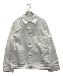 STUDIO NICHOLSON（スタジオニコルソン）の古着「LAZAR SELVEDGE DENIM JACKET」｜ホワイト