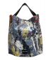 中古・古着 sacai (サカイ) Jackson Pollock Studio (ジャクソンポロックスタジオ) レザートートバッグ ブルー：30000円