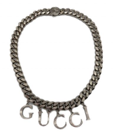 [中古]GUCCI(グッチ)のメンズ アクセサリー スクリプトロゴネックレス