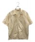 AURALEE（オーラリー）の古着「HIGH DENSITY FINX LINEN WEATHER HALF SLEEVED SHIRT」｜ベージュ