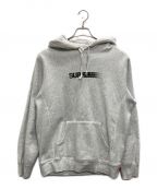 SUPREMEシュプリーム）の古着「Motion Logo Hooded Sweatshirt（モーション ロゴ フーディー スウェットシャツ）」｜グレー