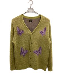 Needles×ARKnets（ニードルズ×アークネッツ）の古着「Mohair Cardigan」｜イエロー×パープル