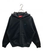 SUPREMEシュプリーム）の古着「Brim Zip Up Hooded Sweatshirt(ブリム ジップ アップ フーディー スウェットシャツ)」｜ブラック