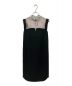 Mame Kurogouchi（マメクロゴウチ）の古着「Embroidery Collar　Sleeveless Dress」｜ブラック