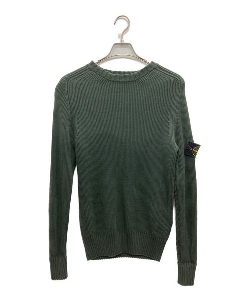 STONE ISLAND（ストーンアイランド）STONE ISLAND (ストーンアイランド) Crew Neck Knit Sweater(クールネックニットセーター) オリーブ サイズ:Mの古着・服飾アイテム