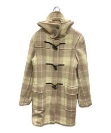 BURBERRY LONDON（バーバリーロンドン）の古着「チェック柄ウールダッフルコート」｜ベージュ