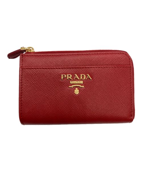 PRADA（プラダ）PRADA (プラダ) SAFFIANO METAL キーポーチ レッドの古着・服飾アイテム