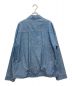 SLOW&CO (スロウ) chambray mix jacket インディゴ サイズ:M：11000円