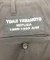 中古・古着 Yohji Yamamoto pour homme (ヨウジヤマモト プールオム) エンブロイダリー ファインストリング ウールギャバジン パンツ ブラック サイズ:SIZE 3：29800円