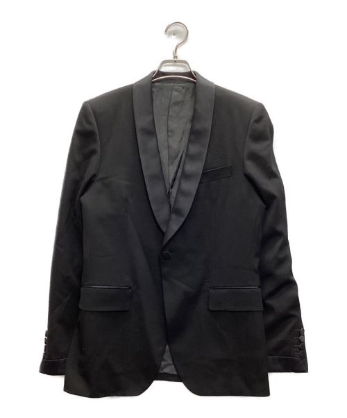 JOHN LAWRENCE SULLIVAN（ジョン ローレンス サリバン）JOHN LAWRENCE SULLIVAN (ジョンローレンスサリバン) Wool tuxedo jacket ブラック サイズ:44の古着・服飾アイテム