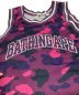 中古・古着 A BATHING APE (アベイシングエイプ) COLOR CAMO BASKETBALL TANK TOP パープル サイズ:L：9800円