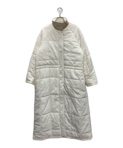 6(ROKU) BEAUTY&YOUTH（ロク ビューティーアンドユース）6(ROKU) BEAUTY&YOUTH (ロク ビューティーアンドユース) NYLON PADDING COAT/ナイロン パディング コート ホワイト×ベージュ サイズ:36の古着・服飾アイテム