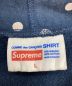 中古・古着 SUPREME (シュプリーム) COMME des GARCONS SHIRT (コムデギャルソンシャツ) 反転ボックスロゴドットプルオーバーパーカー ネイビー サイズ: L：33000円