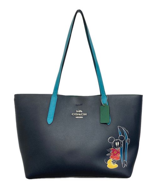 COACH（コーチ）COACH (コーチ) DISNEY (ディズニー) コラボアベニュートートバッグ ネイビーの古着・服飾アイテム