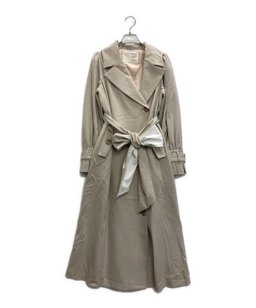 HER LIP TO（ハーリップトゥ）HER LIP TO (ハーリップトゥ) Belted Dress Trench Coat ベージュ サイズ:Sの古着・服飾アイテム