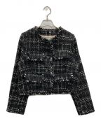 HER LIP TOハーリップトゥ）の古着「Saint Germain Fancy Tweed Jacket」｜ブラック