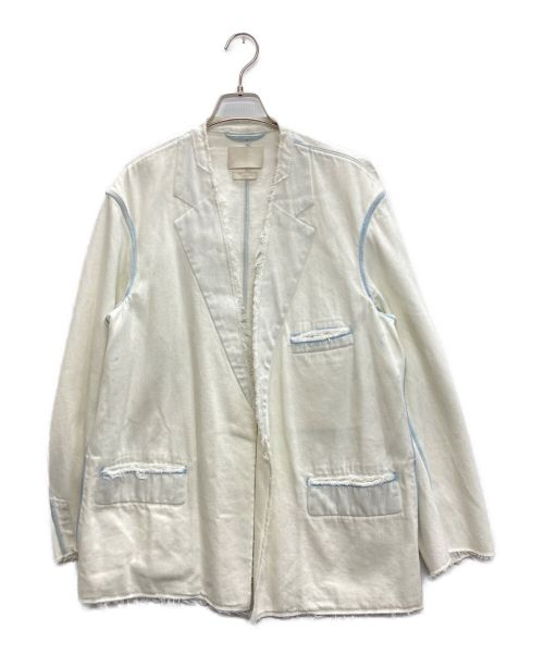 YOKE（ヨーク）YOKE (ヨーク) CUT-OFF DENIM TAILORED JACKET インディゴ サイズ:2の古着・服飾アイテム