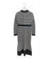 HER LIP TO (ハーリップトゥ) Buckingham Houndstooth Knit Dress ブラック×ホワイト サイズ: S：10000円