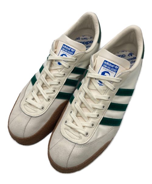 adidas（アディダス）adidas Liam Gallagher (リアム ギャラガー) Liam Gallagher × adidas LG2 SPZL（リアム・ギャラガー × アディダス LG2 スペツィアル） ホワイト×グリーン サイズ:27.5cmの古着・服飾アイテム