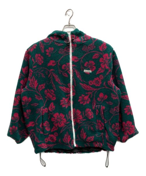 DROLE DE MONSIEUR（ドロール ド ムッシュ）DROLE DE MONSIEUR (ドロール ド ムッシュ) FLORAL FLEECE JACKET（フローラルフリースジャケット） グリーン サイズ:Mの古着・服飾アイテム