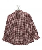 ROTOLロトル）の古着「BASIC SHIRT/ベーシックシャツ」｜レッド×ホワイト