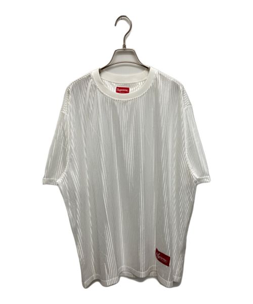 SUPREME（シュプリーム）SUPREME (シュプリーム) Gradient Mesh Stripe Jersey ホワイト サイズ:XLの古着・服飾アイテム