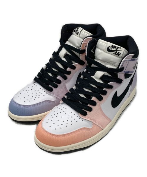 NIKE（ナイキ）NIKE (ナイキ) AIR JORDAN 1 RETRO HIGH OG CRAFT ピンク×ブルー サイズ:US9の古着・服飾アイテム