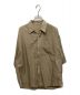 AURALEE（オーラリー）の古着「WASHED FINX TWILL HALF SLEEVED BIG SHIRTS」｜ベージュ