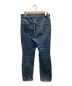 JOHN LAWRENCE SULLIVAN (ジョンローレンスサリバン) BLEACHED DENIM ZIPPED PANTS(ブリーチデニムジップパンツ) インディゴ サイズ:46：17800円