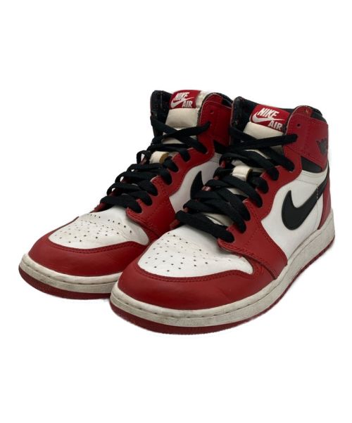 NIKE（ナイキ）NIKE (ナイキ) GS Air Jordan 1 Retro High OG レッド×ホワイト サイズ:US6.5Yの古着・服飾アイテム