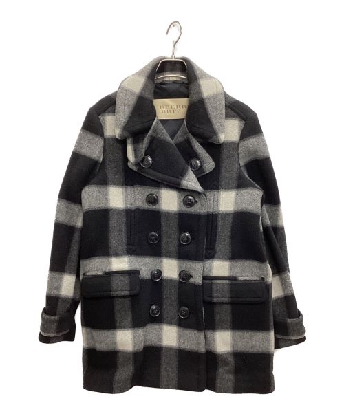 BURBERRY BRIT（バーバリーブリット）BURBERRY BRIT (バーバリーブリット) ダブルブレストメルトンコート ブラック サイズ:42の古着・服飾アイテム