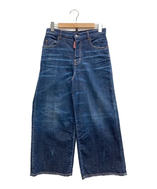 DSQUARED2（ディースクエアード）DSQUARED2 (ディースクエアード) DARK CLEAN WASH JINNY Jeans インディゴ サイズ:SIZE 34の古着・服飾アイテム