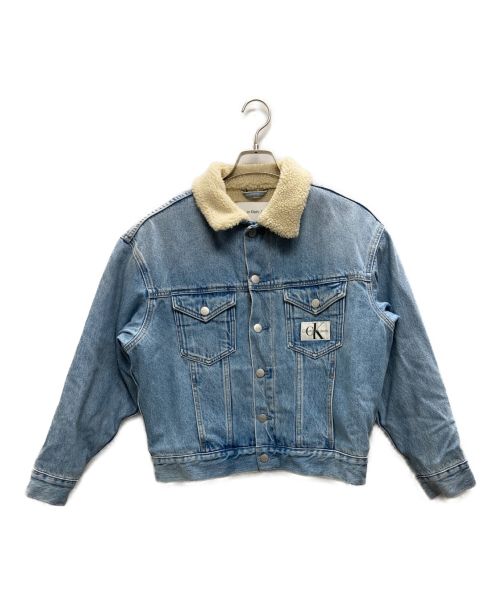 Calvin Klein Jeans（カルバンクラインジーンズ）Calvin Klein Jeans (カルバンクラインジーンズ) Sherpa Denim Jacket インディゴ サイズ:XSの古着・服飾アイテム