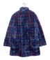 SUPREME（シュプリーム）の古着「Double Breasted Plaid Faux Fur Coat」｜ネイビー