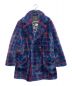 SUPREME (シュプリーム) Jean Paul GAULTIER (ジャンポールゴルチェ) Double Breasted Plaid Faux Fur Coat ネイビー サイズ:SIZE M：39800円