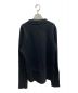 ANN DEMEULEMEESTER (アンドゥムルメステール) ロングリブスウェット ブラック サイズ:SIZE L：12800円