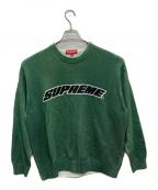 SUPREMEシュプリーム）の古着「Printed Washed Sweater(プリンティド ウォッシュト セーター)」｜グリーン