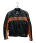 HARLEY-DAVIDSON（ハーレーダビッドソン）の古着「Classic Riding Leather Jacket(クラシックライディングレザージャケット)」｜ブラック