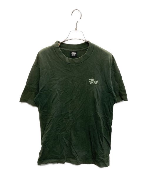 stussy（ステューシー）stussy (ステューシー) プリントTシャツ グリーン サイズ:SIZE Sの古着・服飾アイテム