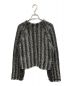 MM6 Maison Margiela (エムエムシックス メゾンマルジェラ) クロップドローゲージニット グレー サイズ:SIZE S：14800円