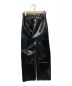 DICH HENDERSON (ディッチ ヘンダーソン) VEGAN LEATHER SLACKS/ヴィーガンレザースラックス ブラック サイズ:フリー：17800円