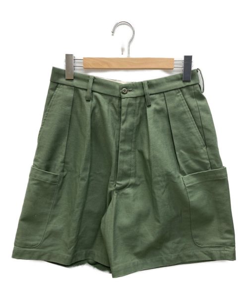 NEAT（ニート）NEAT (ニート) cargo shorts/カーゴショーツ カーキ サイズ:Mの古着・服飾アイテム