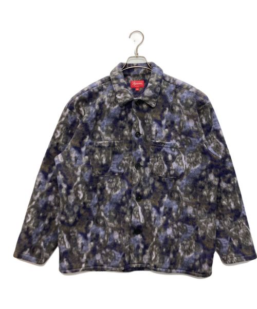 SUPREME（シュプリーム）SUPREME (シュプリーム) Paisley Fleece Shirt パープル サイズ:SIZE Mの古着・服飾アイテム