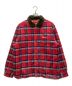 SUPREME（シュプリーム）の古着「Faux fur collar flannel shirt」｜レッド