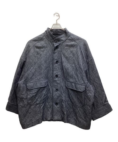 Edwina Horl（エドウィナ ホール）Edwina Horl (エドウィナ ホール) HBB STAND-UP COLLAR BLOUSON インディゴ サイズ:Mの古着・服飾アイテム